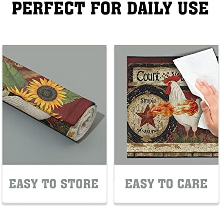 Vintage Rooster Placemats Set