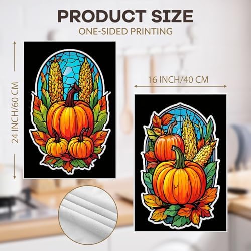 Modern Autumn- perfume Tea Towels Set - 4 x 16x24