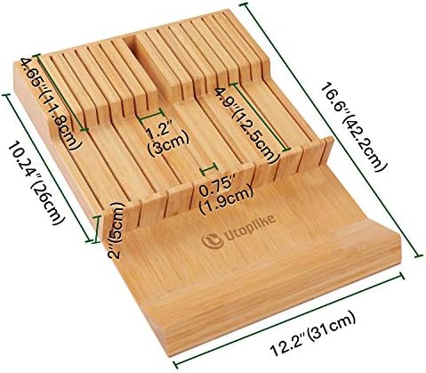 Utoplike In-Drawer Knife Block Set Reduces Clutter