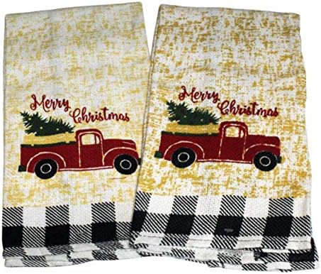 8-Piece Christmas Buffaloe Plaid Placemats Kitchen Decor Set