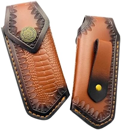 Foldable Leather Knives Case - Outdoor Camping Kitchen Use