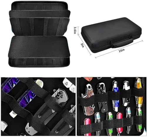GWCASE Folding Knife Holder for 66 Pocket Knives