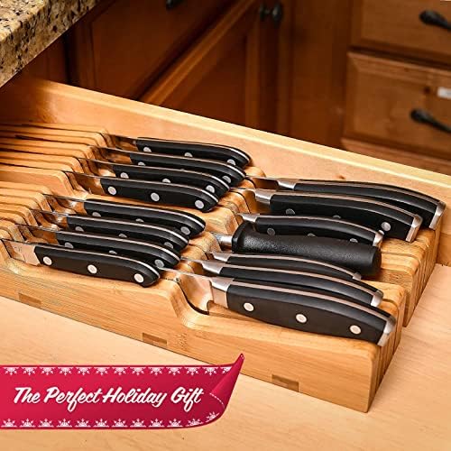 Homemaid Living 16 Knives Bamboo Knife Block