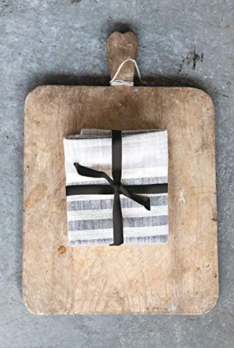 Creative Co-Op Striped Cotton Tea Towels Set