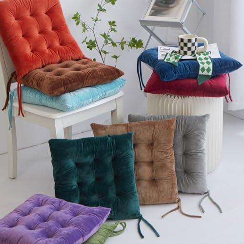 2-Piece Soft Chair Cushions with Anti-Slip Ties