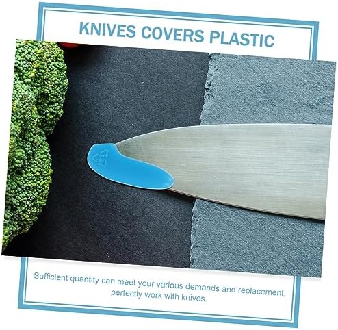 25pcs tipped chili set knife guard plastic handles prevents stabbing by knife tip