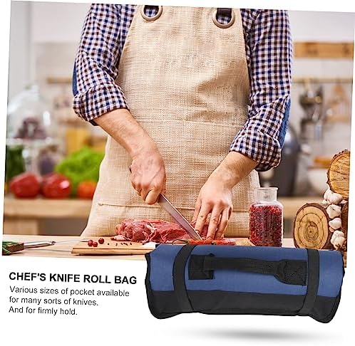 22 Slots Portable Chef Roll Bag Multi Functional Knife Carrying Case