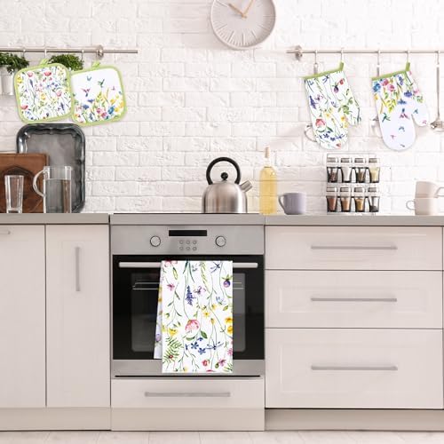 Spring Floral Heat-Resistant - Set of 6 for Kitchen Cooking