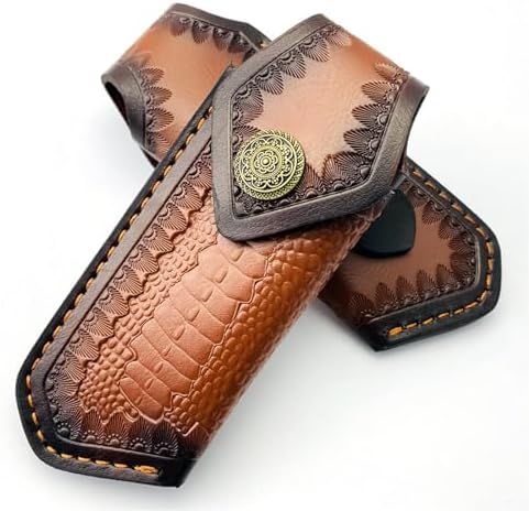 Foldable Leather Knives Case - Outdoor Camping Kitchen Use