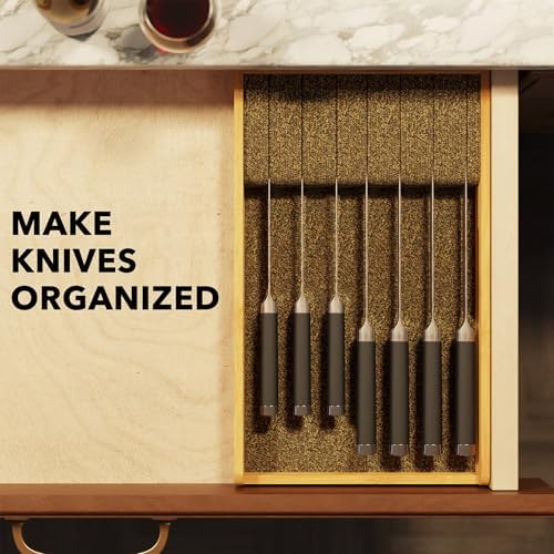 SpaceAid 9-inch Wide Bamboo Knife Holder