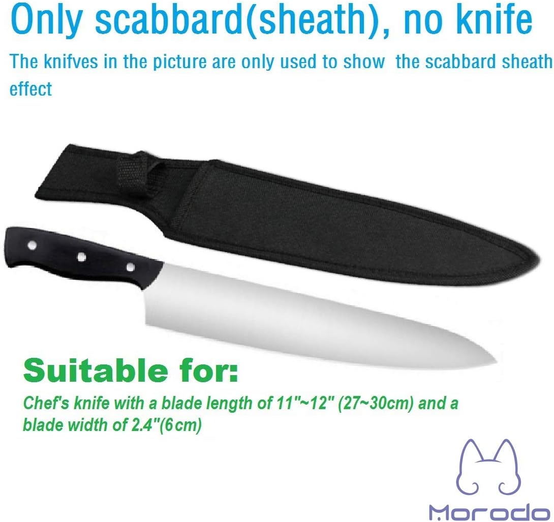 1112 Chef Knife Sheath Black Nylon