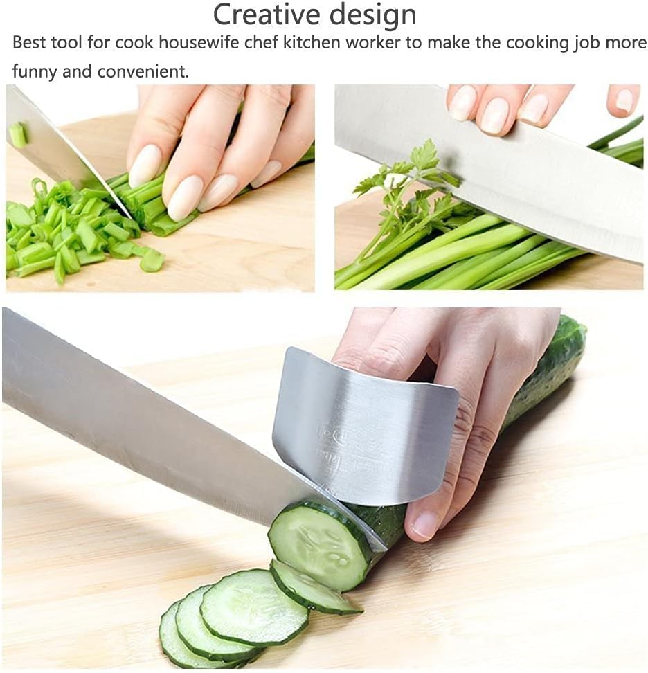 Stainless Steel Finger Guards for Cooking Safe Protection for Hands