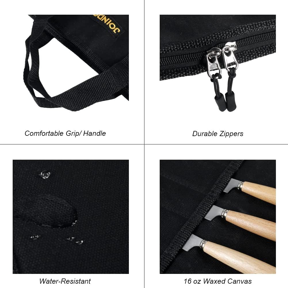 Heavy Duty Canvas Chefs Knife Roll Case