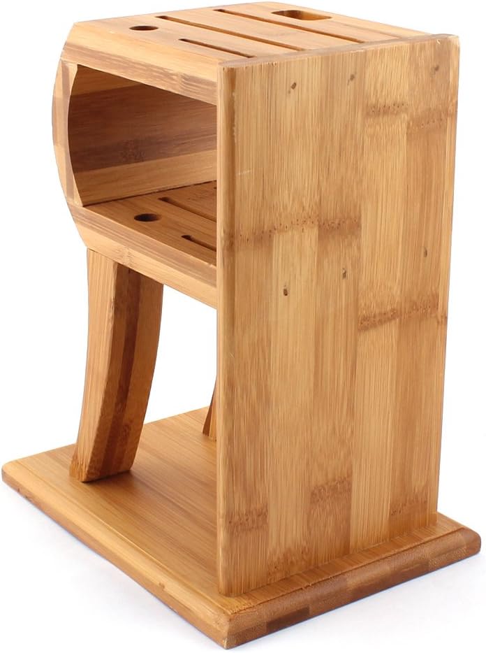 Premium Handcrafted 5-Slot Kitchen Knife Holder