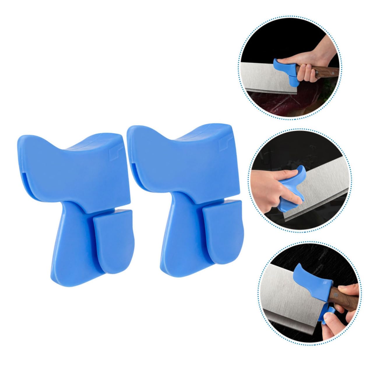 Comfortable Abrasion-Resistant Silicone Grip Cutter Cover Universal Kitchen Guards Ergonomic Design