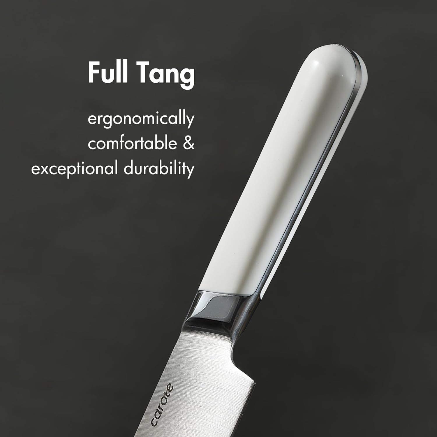 14-Piece Kitchen Knife Set Razor-Sharp stainless steel block with sharpener