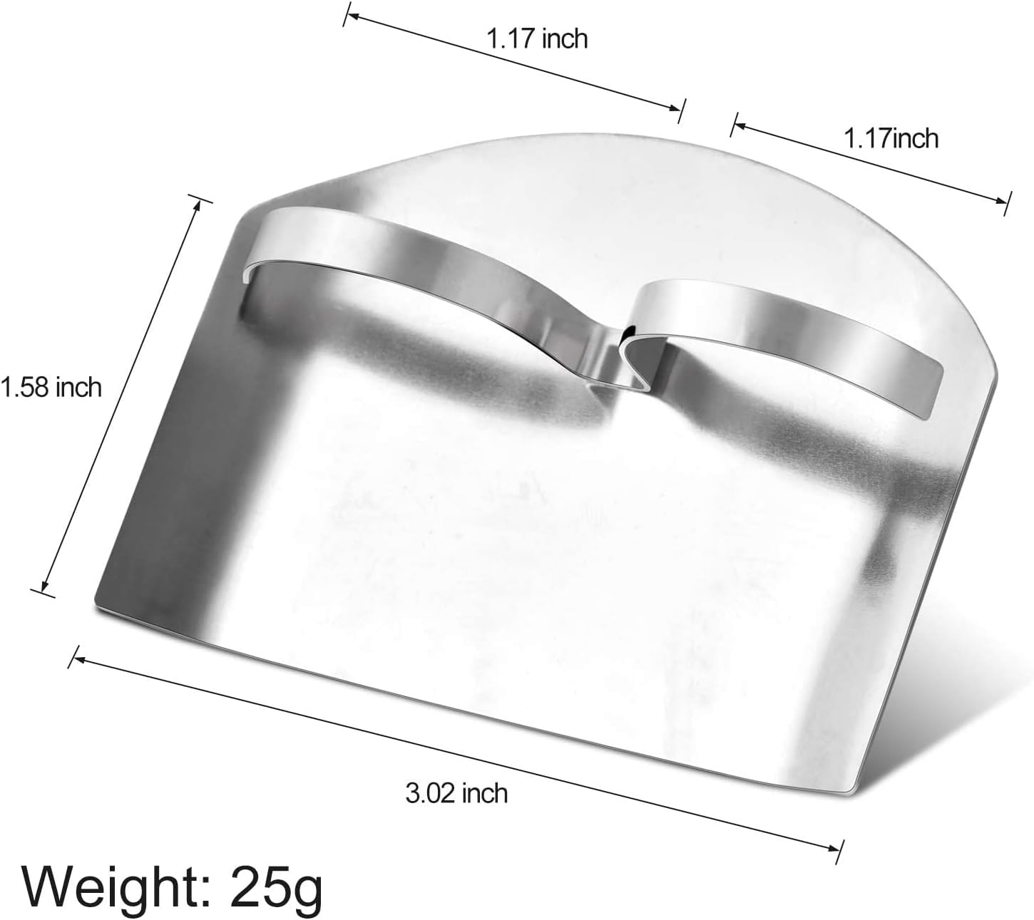 BeeSpring Double Finger Protector Stainless Steel Kitchen Tool