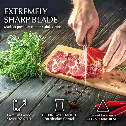 Moss Stone 14-Piece Kitchen Knife Block Set