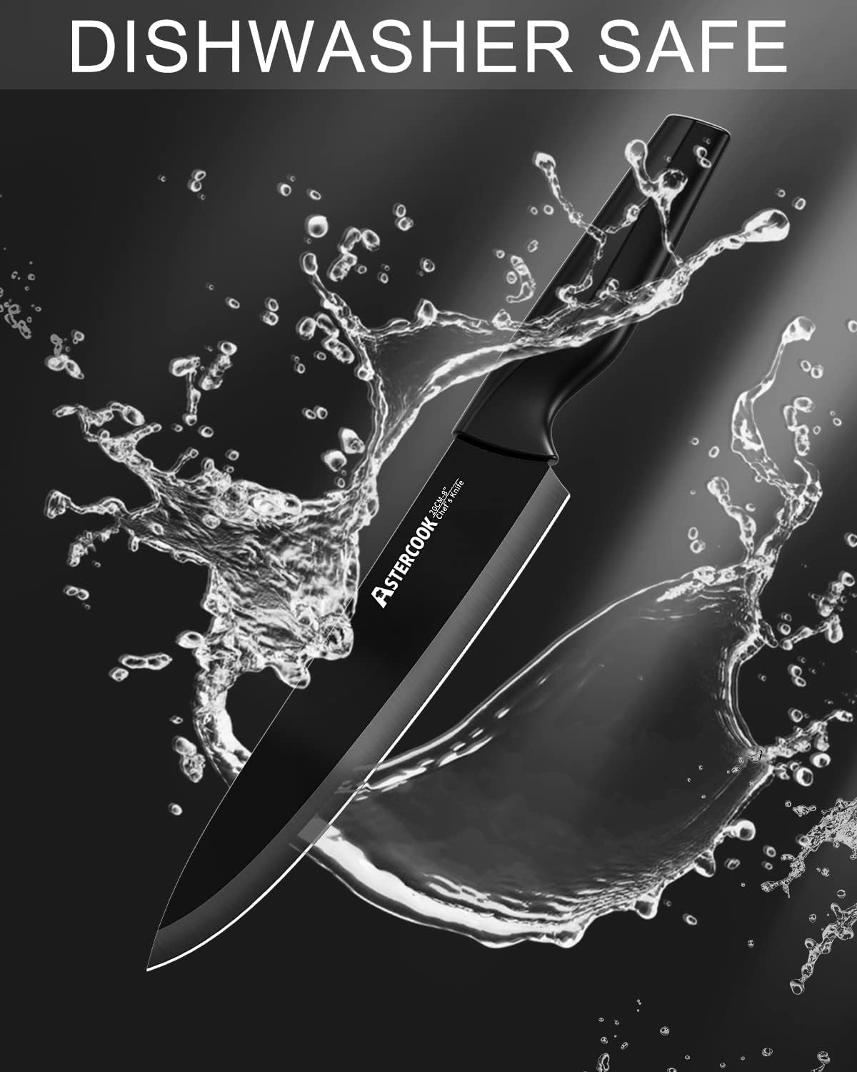 Astercook Knives with Sharpener Set