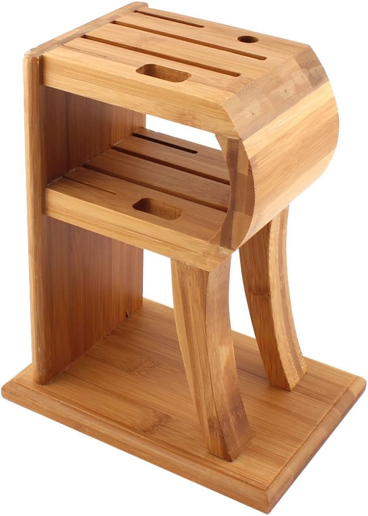 Premium Handcrafted 5-Slot Kitchen Knife Holder