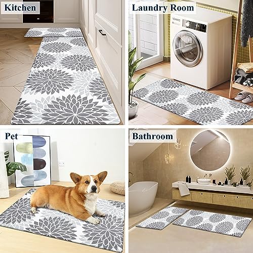 HEBE Anti Fatigue Kitchen Rugs Set for Kitchen and Home