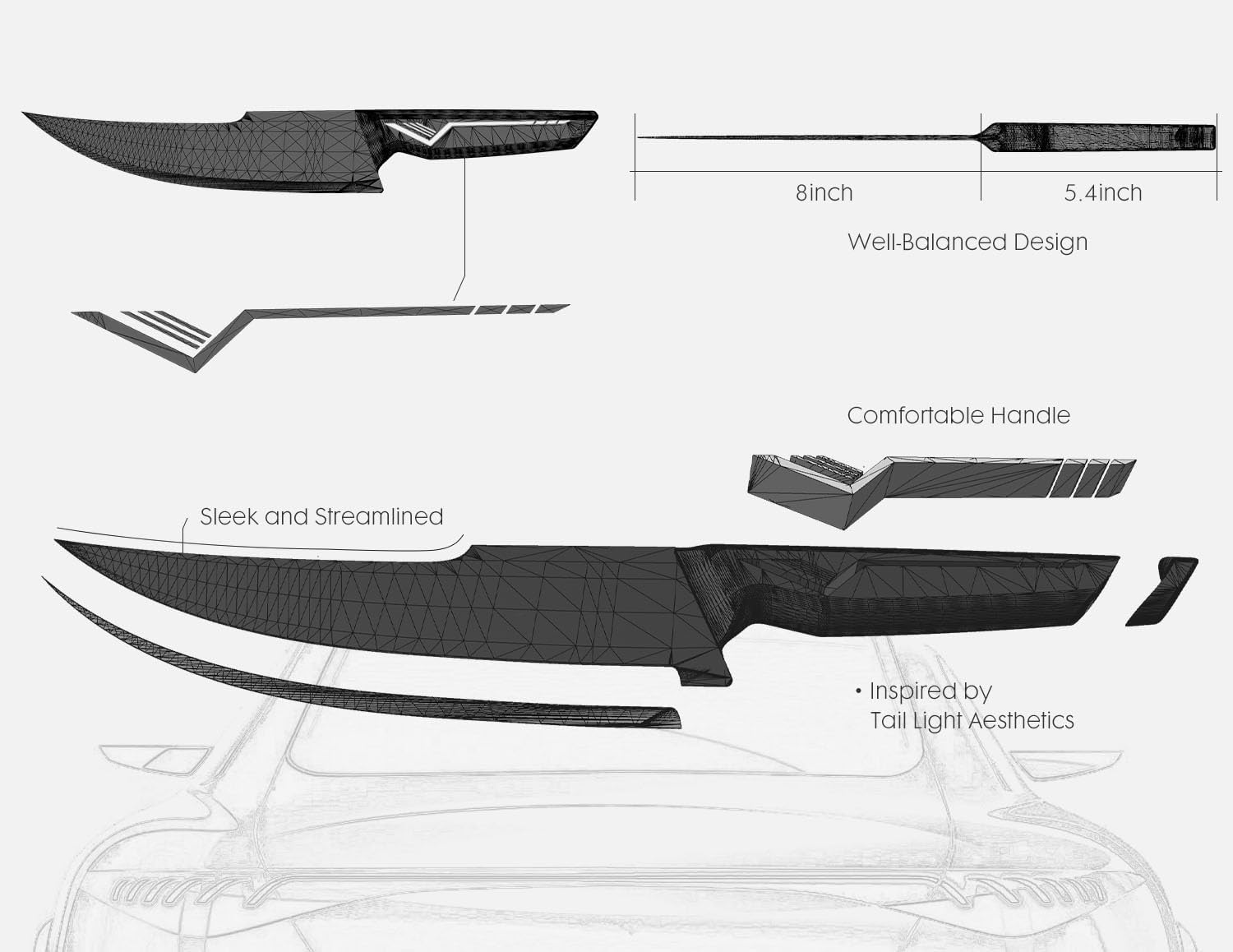 15-Piece Knife Set - Precision Cut - Built-in Sharpener - Modern Design