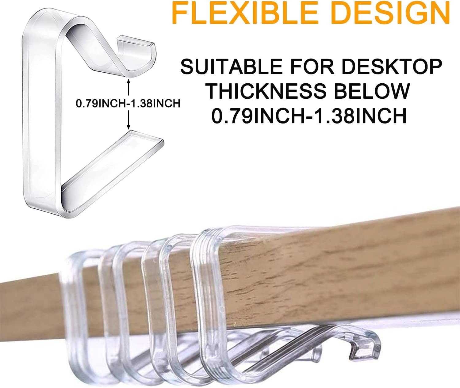 24 Transparent Plastic Tablecloth Clips Set for Home Outdoor