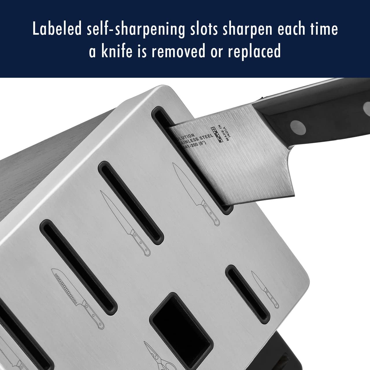 HENCKELS Solution Razor-Sharp 16-Piece Knife Block Set