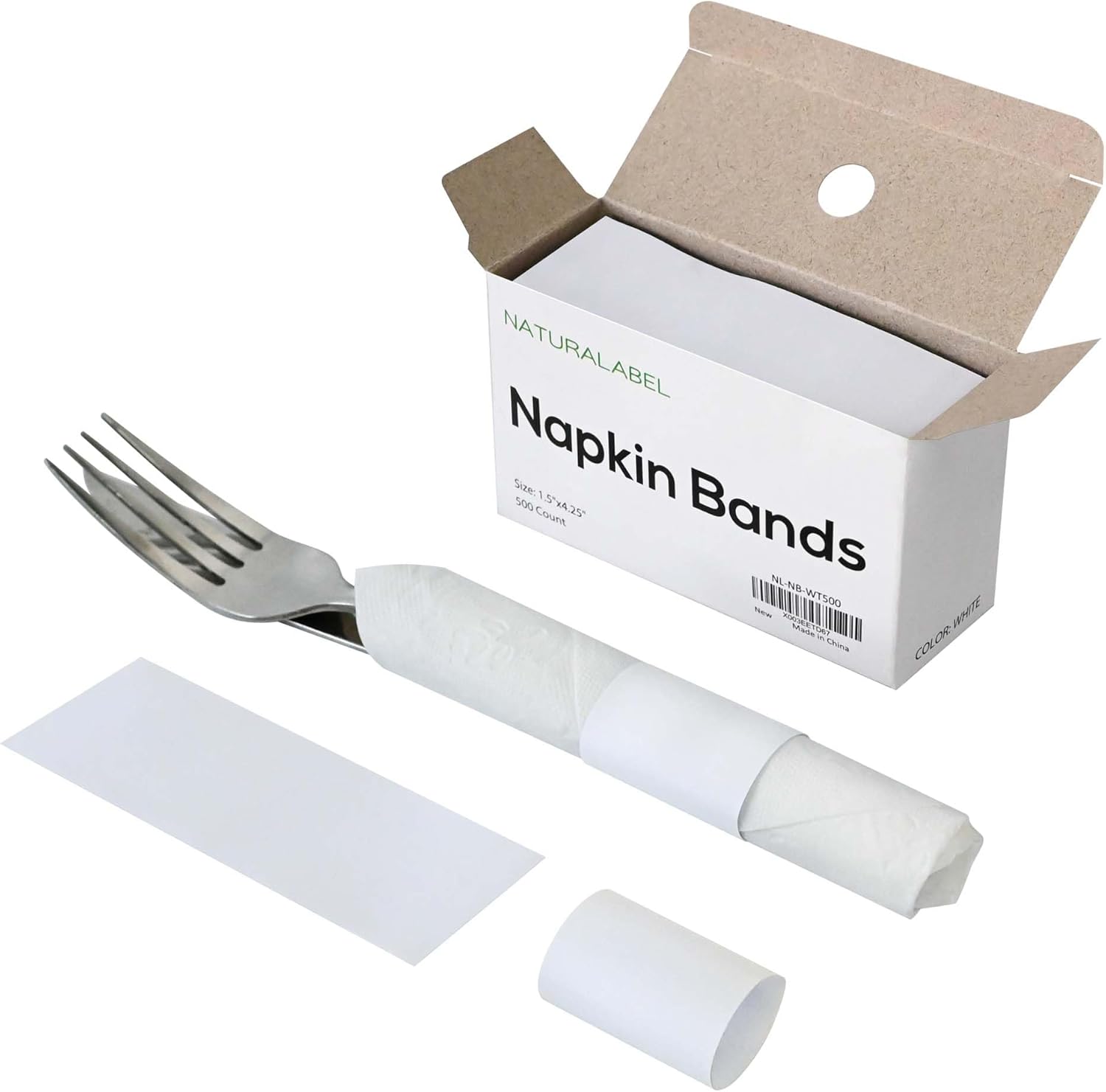 NaturalLabel Eco-Friendly Napkin Rings 500-Count