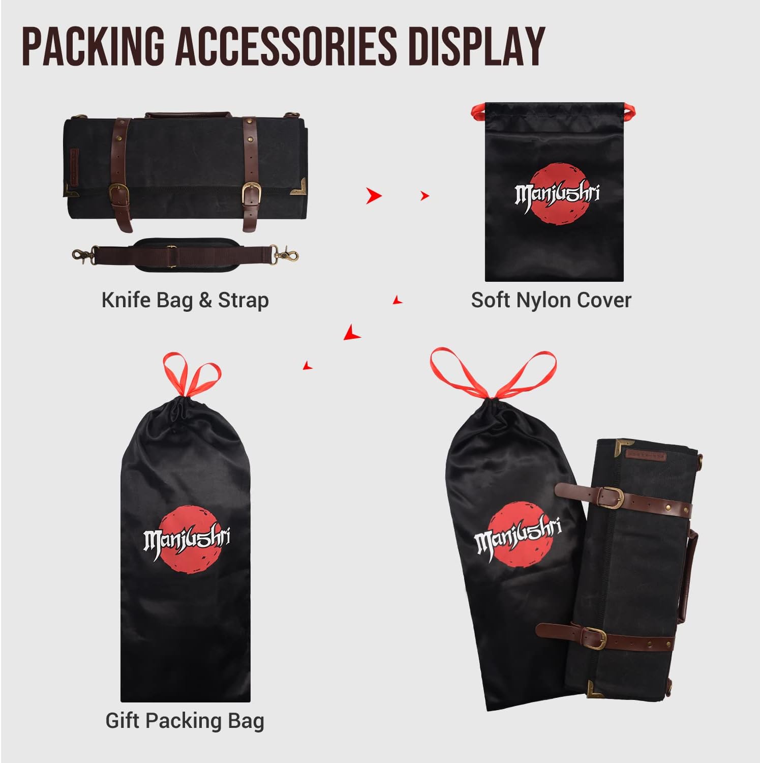 Elegant Chef Knife Roll Bag - 12 Slots Sizes Quality Warranty