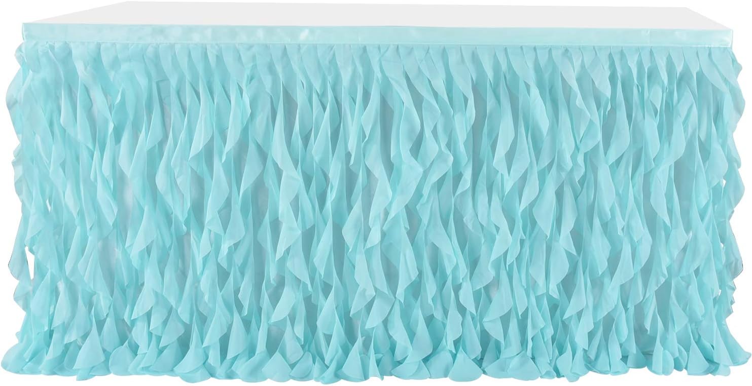 Mint Green Tutu Table Skirt for Mermaid Parties