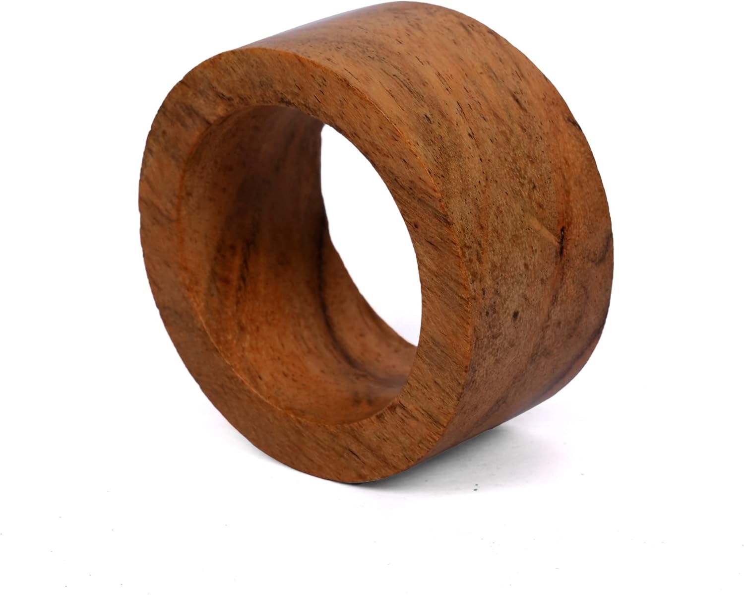 Handmade Acacia Napkin Rings 12 Set for Dining and Home