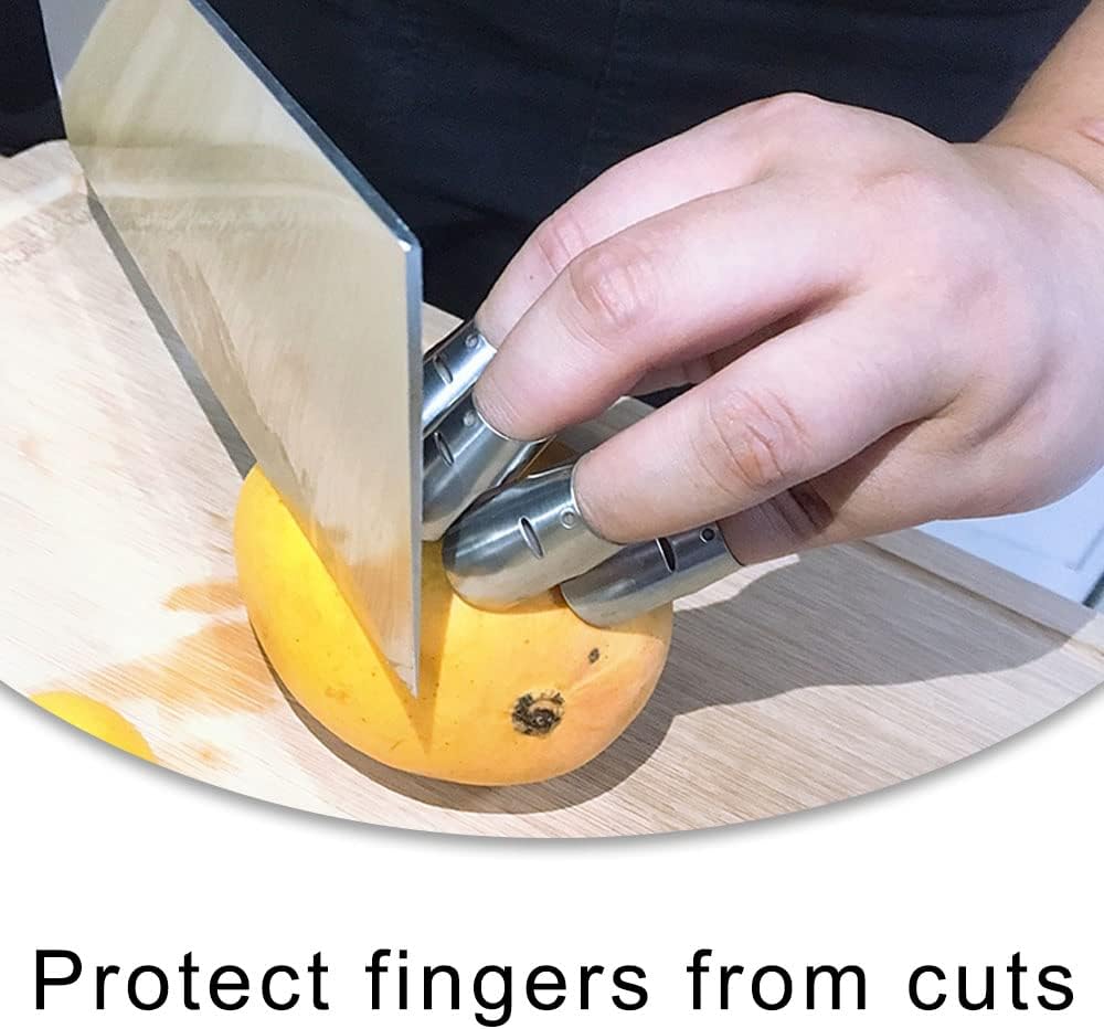 4 Pcs Stainless Steel Finger Protectors