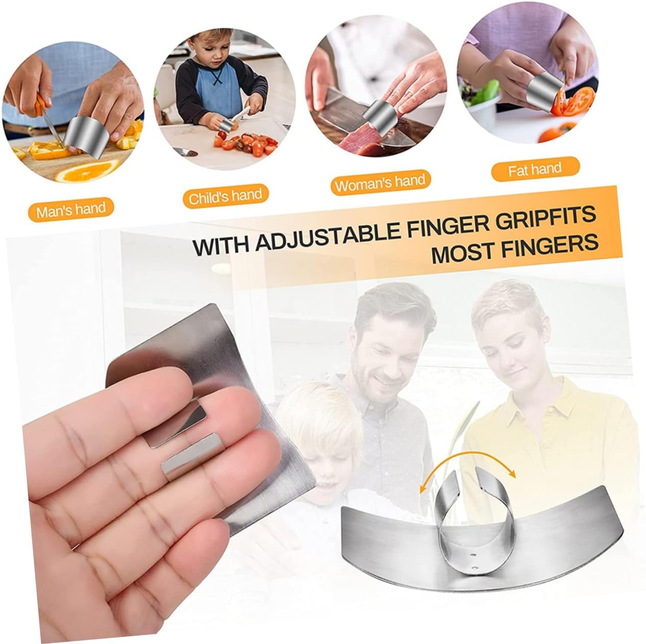 Sharp Durable 12-Piece Stainless Steel Cutting Guard