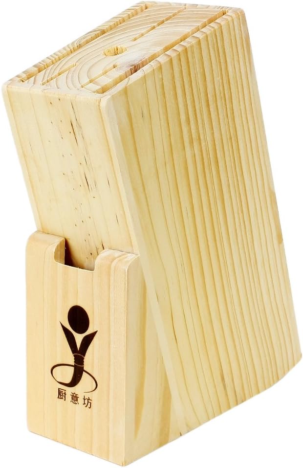 5-Slot Kitchen Chopper Storage Holder Wooden