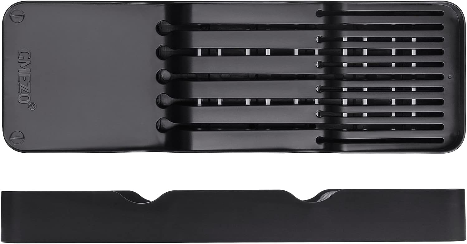 GMEZZO Knife Organizer Tray for Knives Small Black