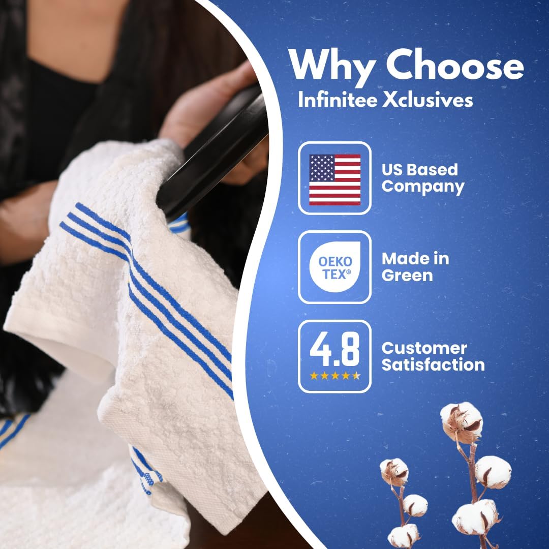 Ultra-Soft 15x25 Inch Kitchen Towels by Infinitee Xclusives