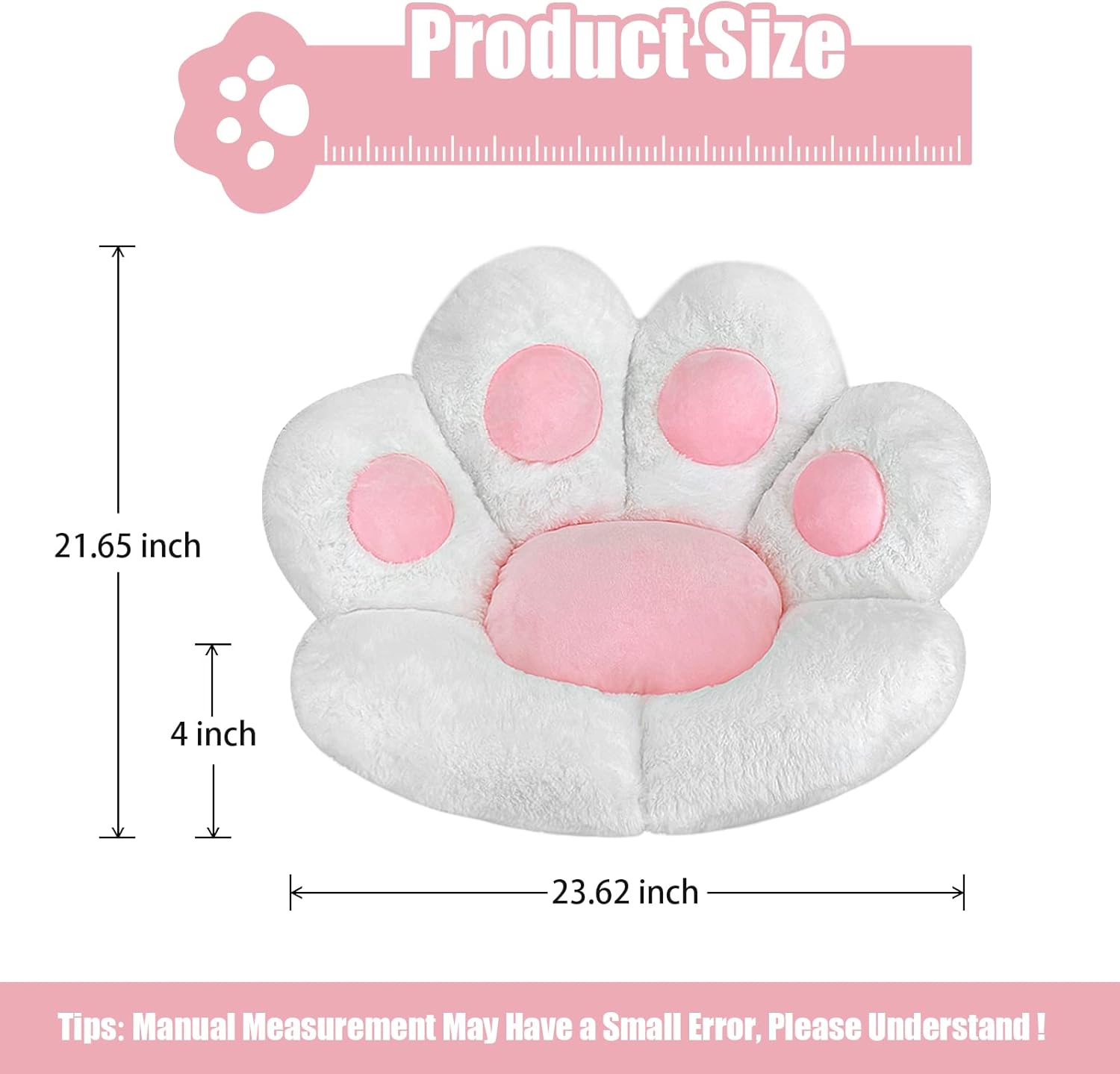 COMFY Kawaii Cat Paw Cushion for Gamers