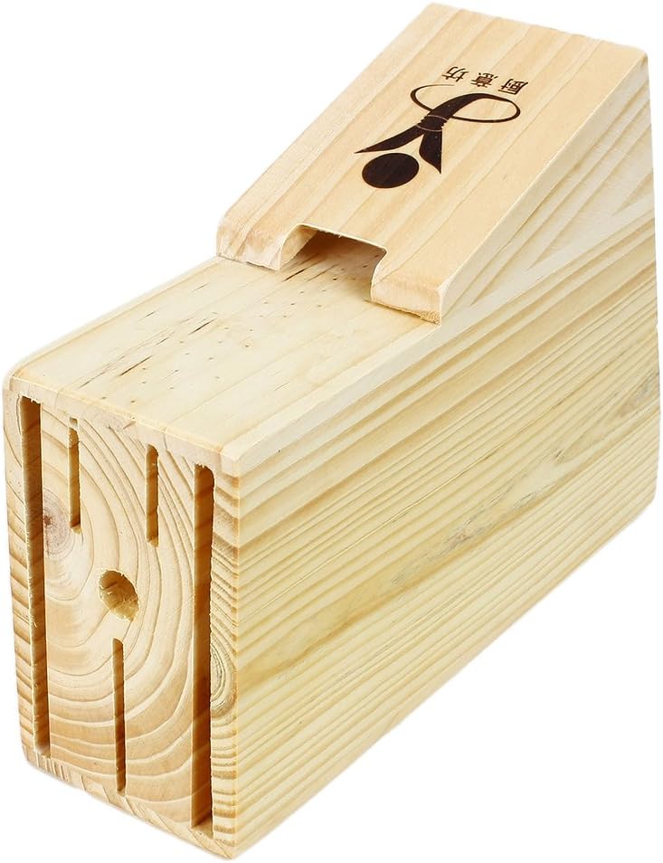 5-Slot Kitchen Chopper Storage Holder Wooden