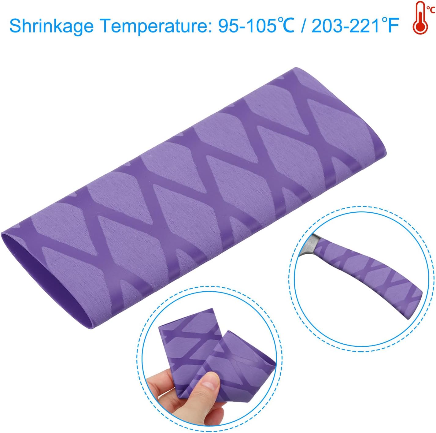 Pack of 4 Cutting Knife Handle HeatShrink Sleeves