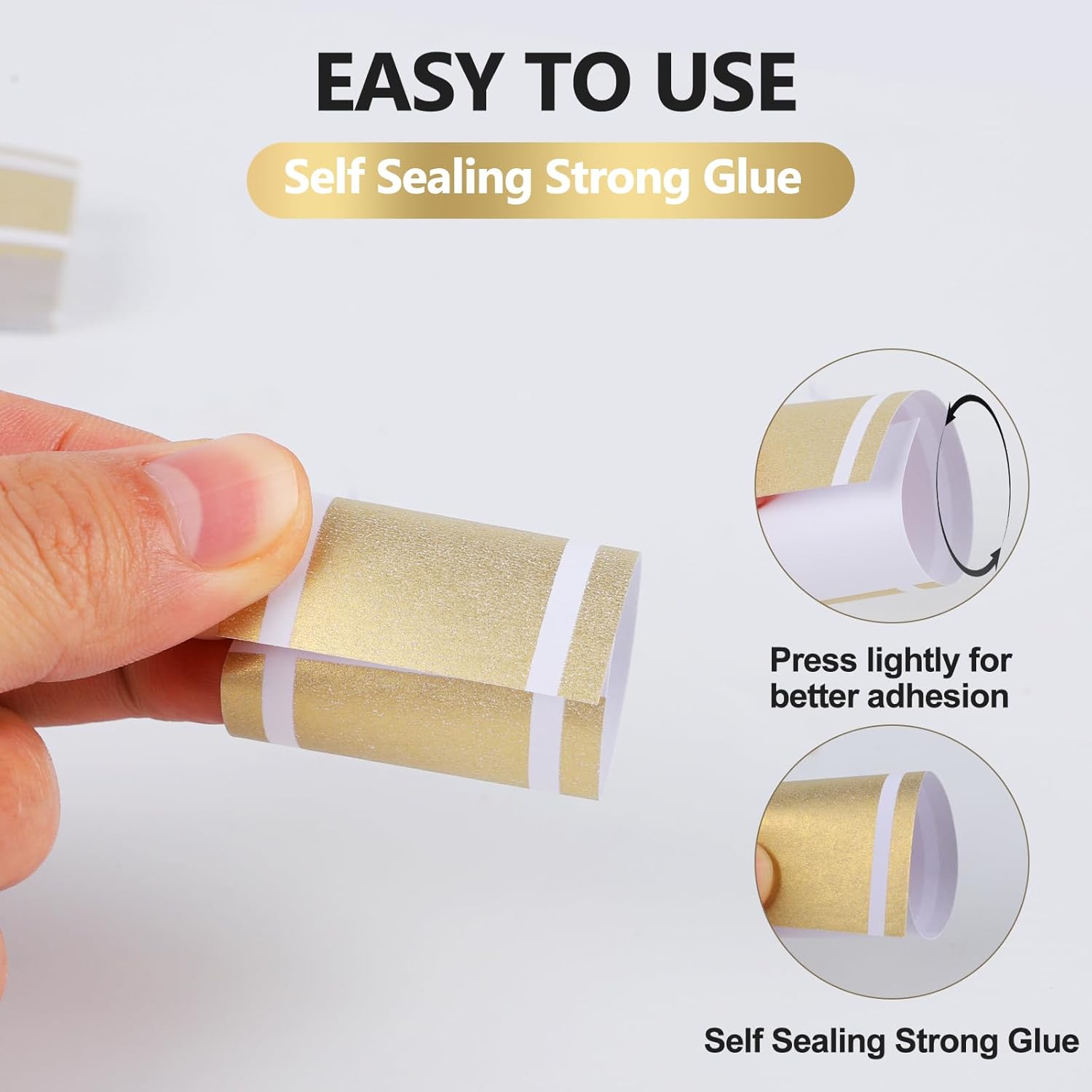 Germiwipe Matte Gold Silverware Napkin Rings 200 PCS