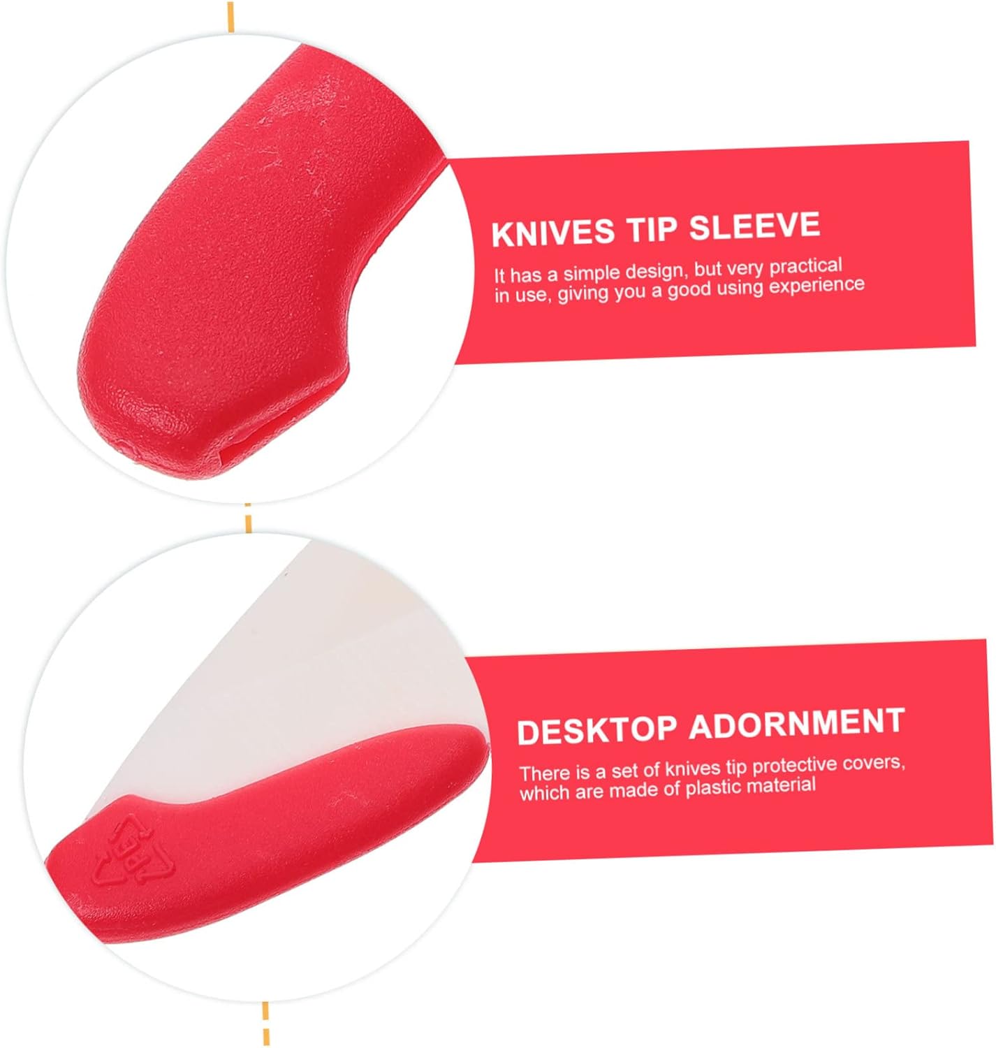 Garneck 50-Piece Plastic Tip Covers Kitchen Utility Protector