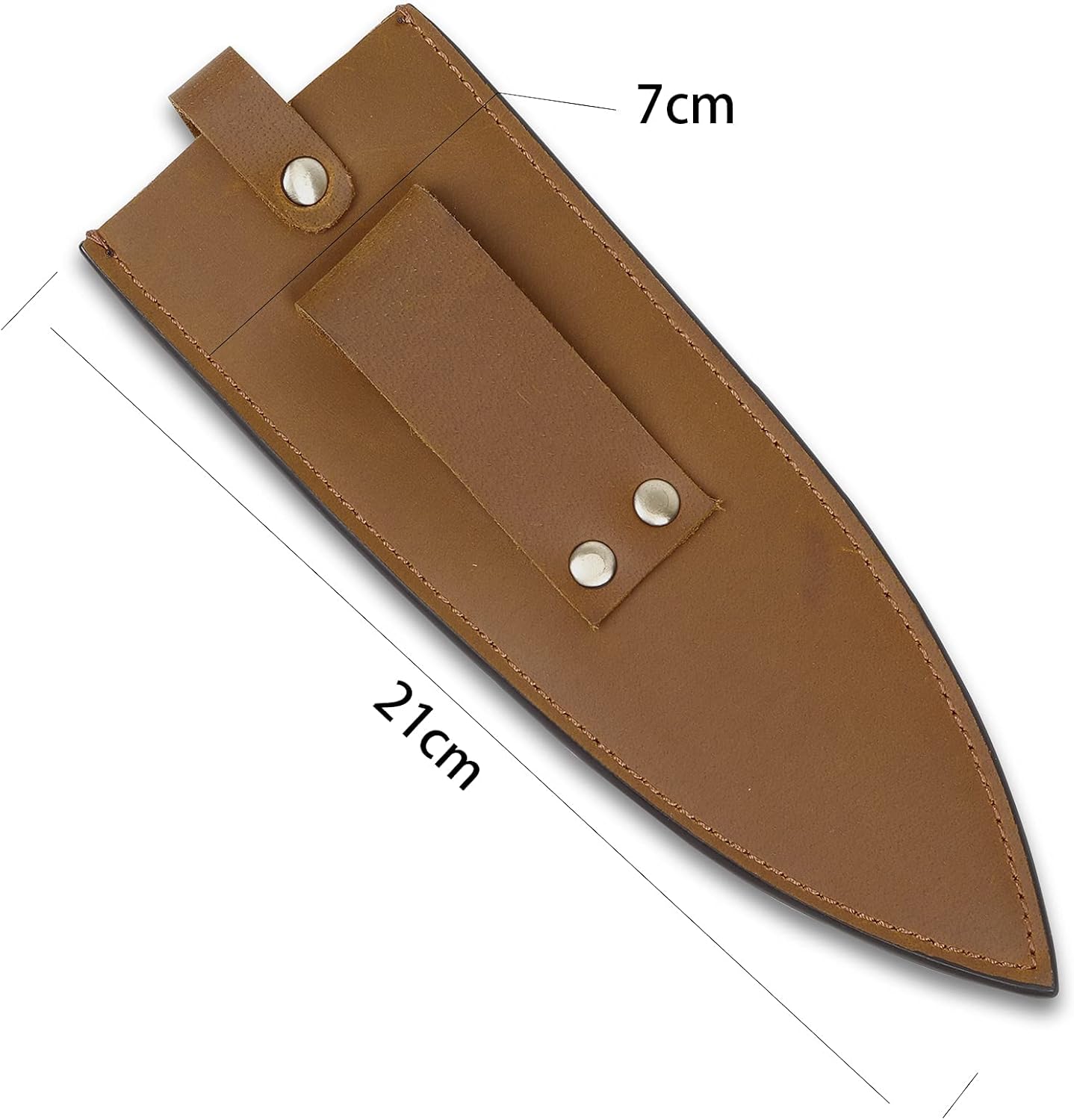 Sturdy Cowhide Leather Chef Knife Guard with Belt Loop