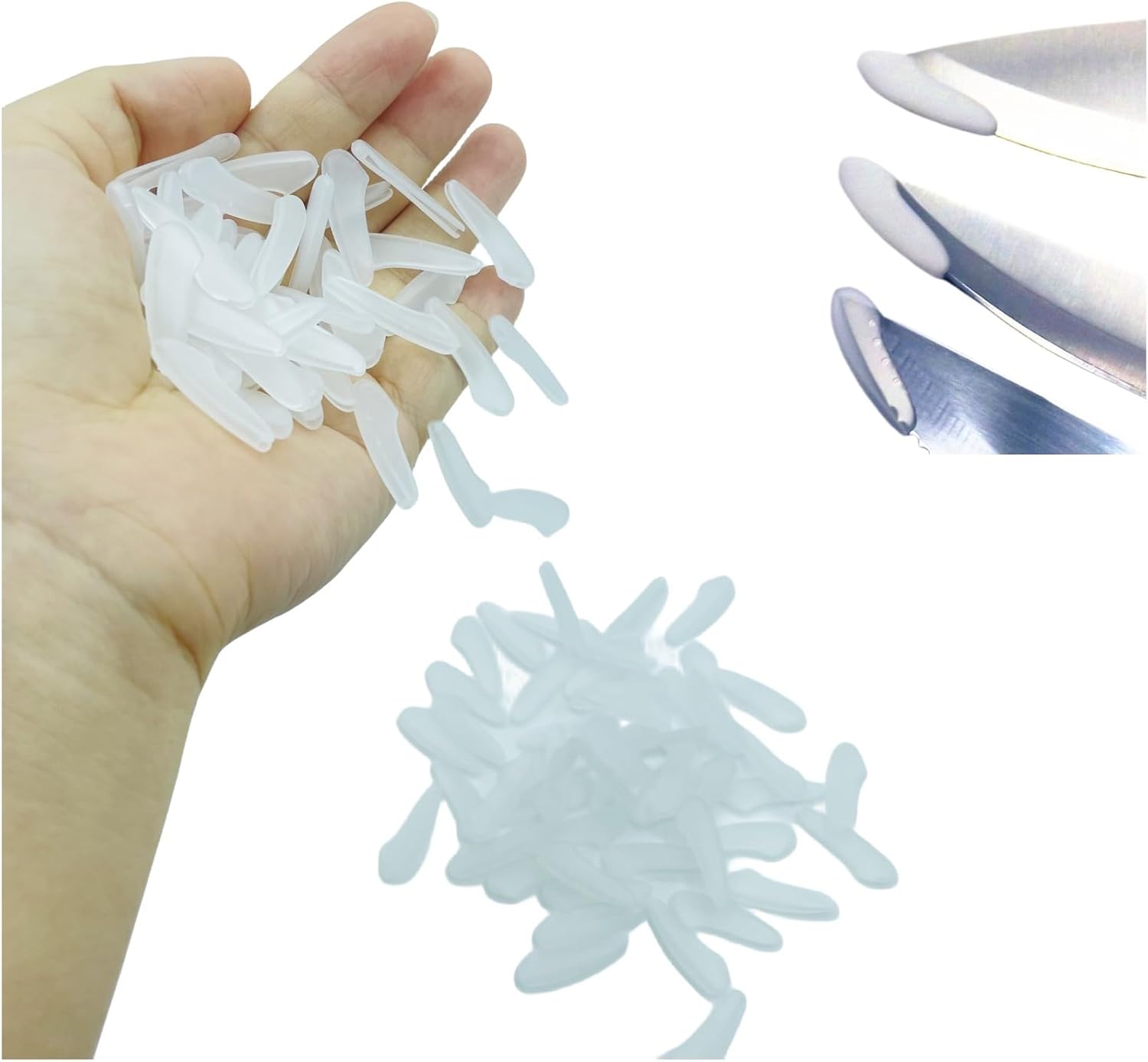 100-Piece Set of High-QualityKitchen Knife Guards for Sharp Points ProtectionWhite
