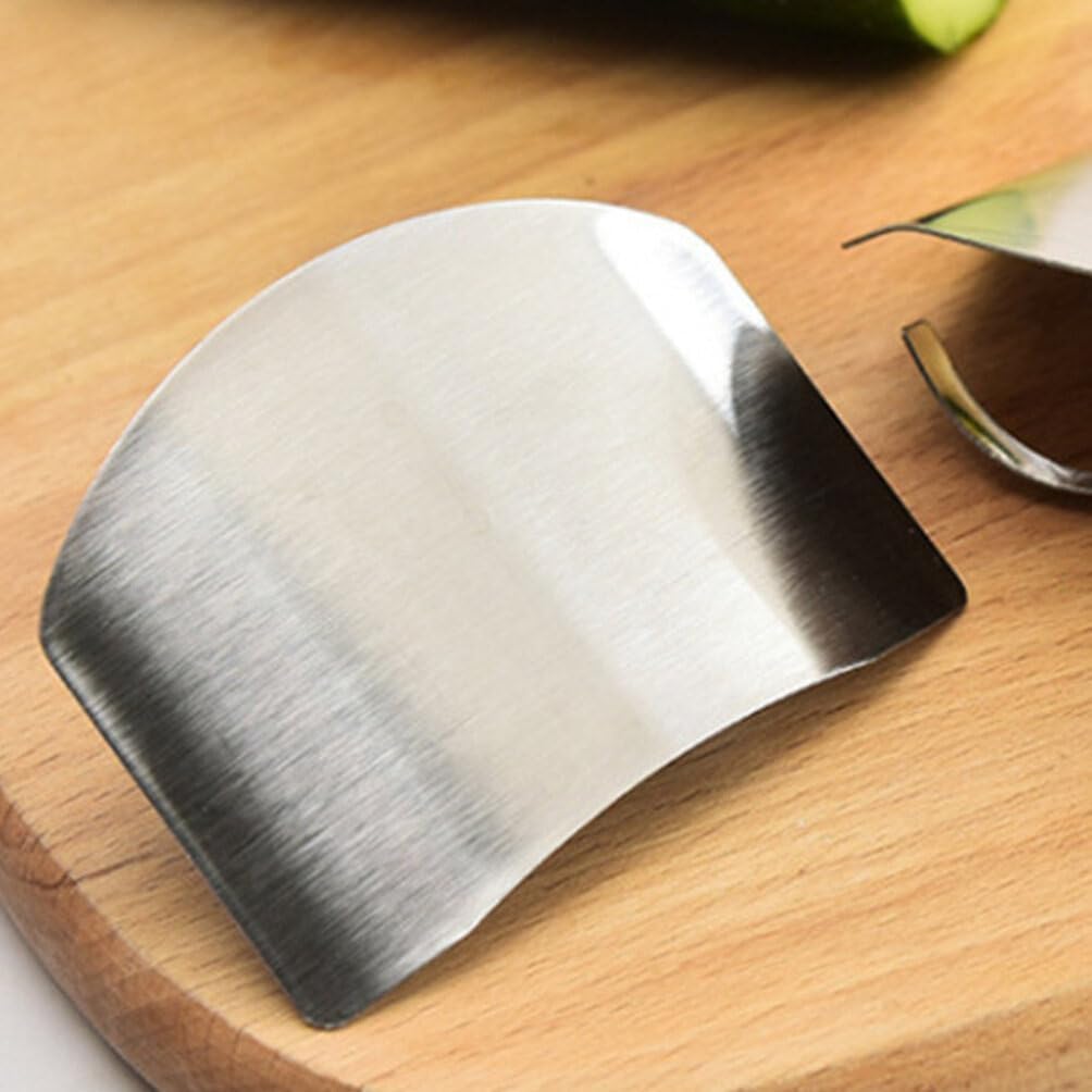 Luxshiny 5pc Stainless Steel Finger Guards for Kitchen Use and More