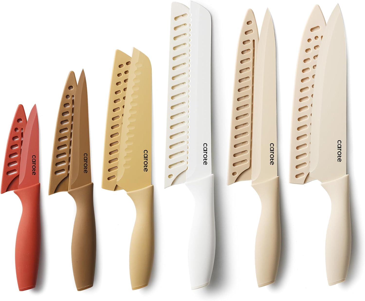 Razorsharp 12-Piece Set Stainless Steel with Ceramic Coating Ergonomic Handle
