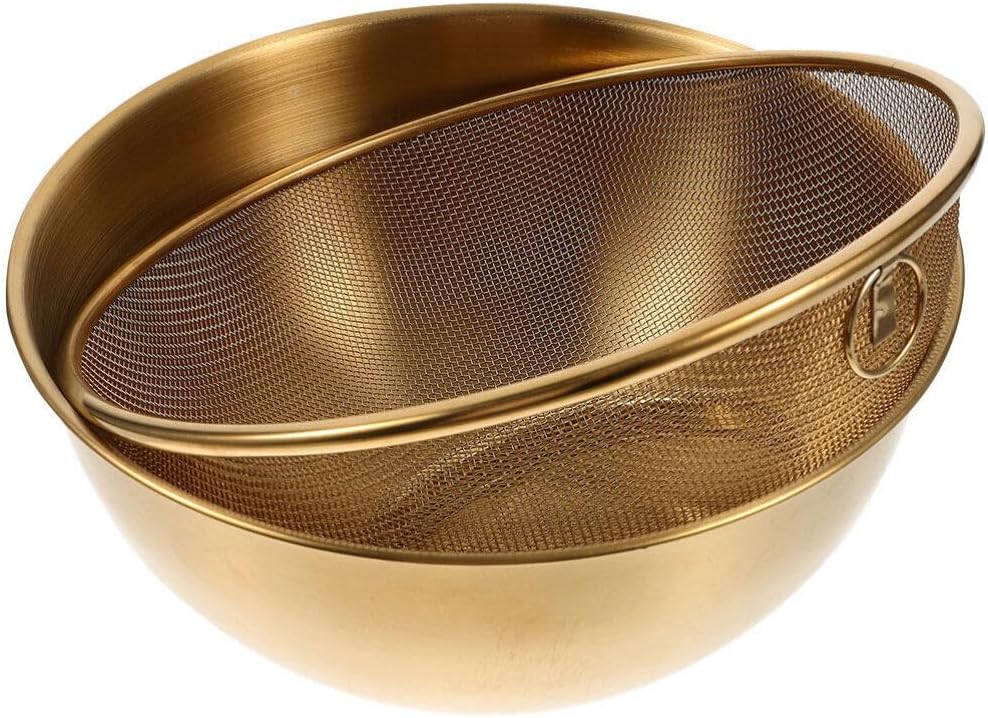Rice Strainer 304 Stainless Steel Colander Set