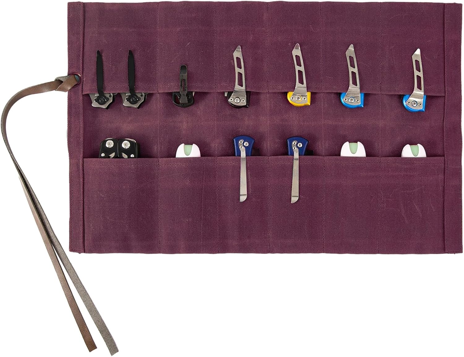 12-Knive Folding Holder for Outdoor Use