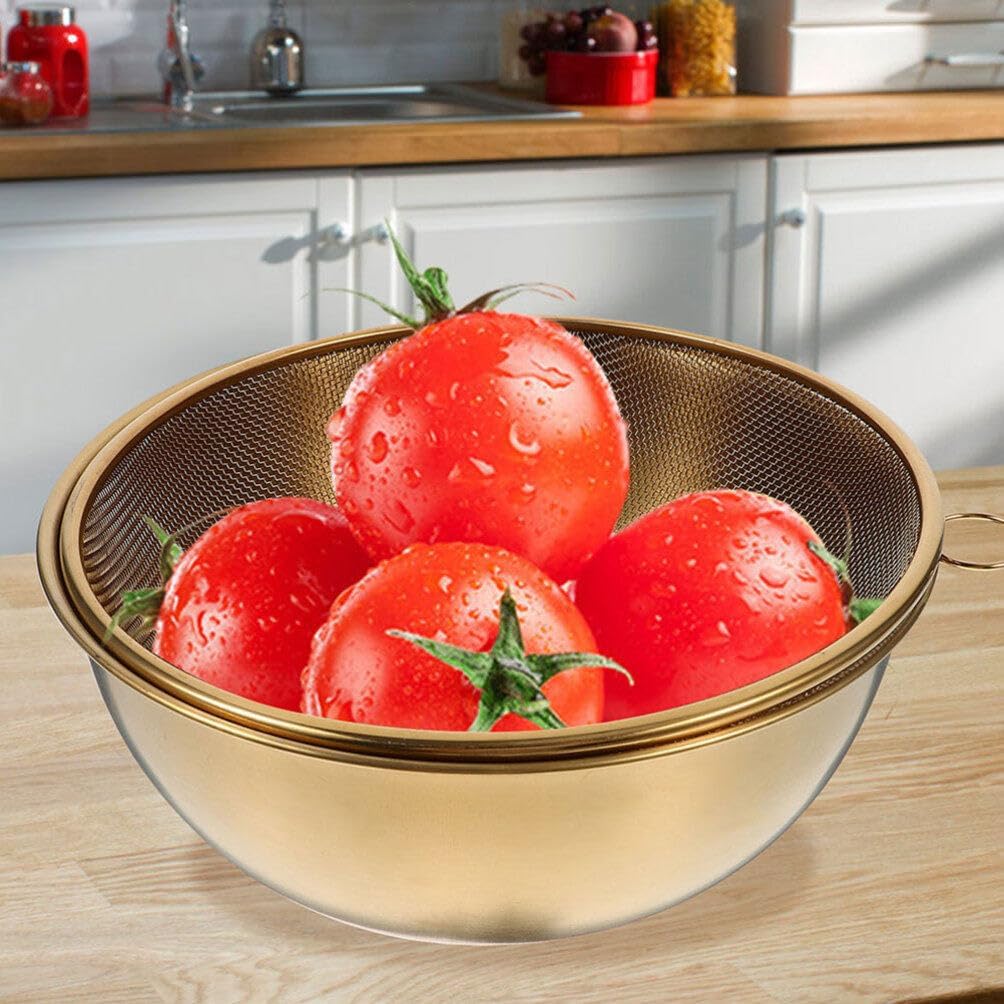 Rice Strainer 304 Stainless Steel Colander Set