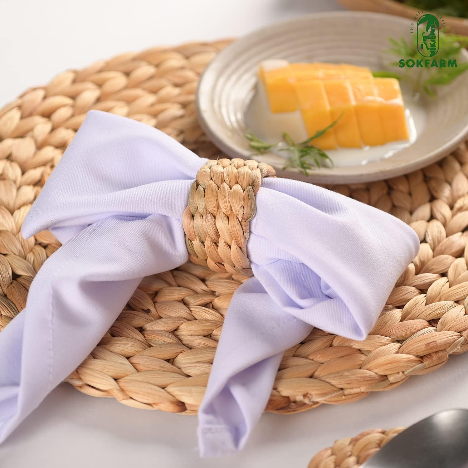 Rustic Farmhouse Napkin Rings - Set of 12